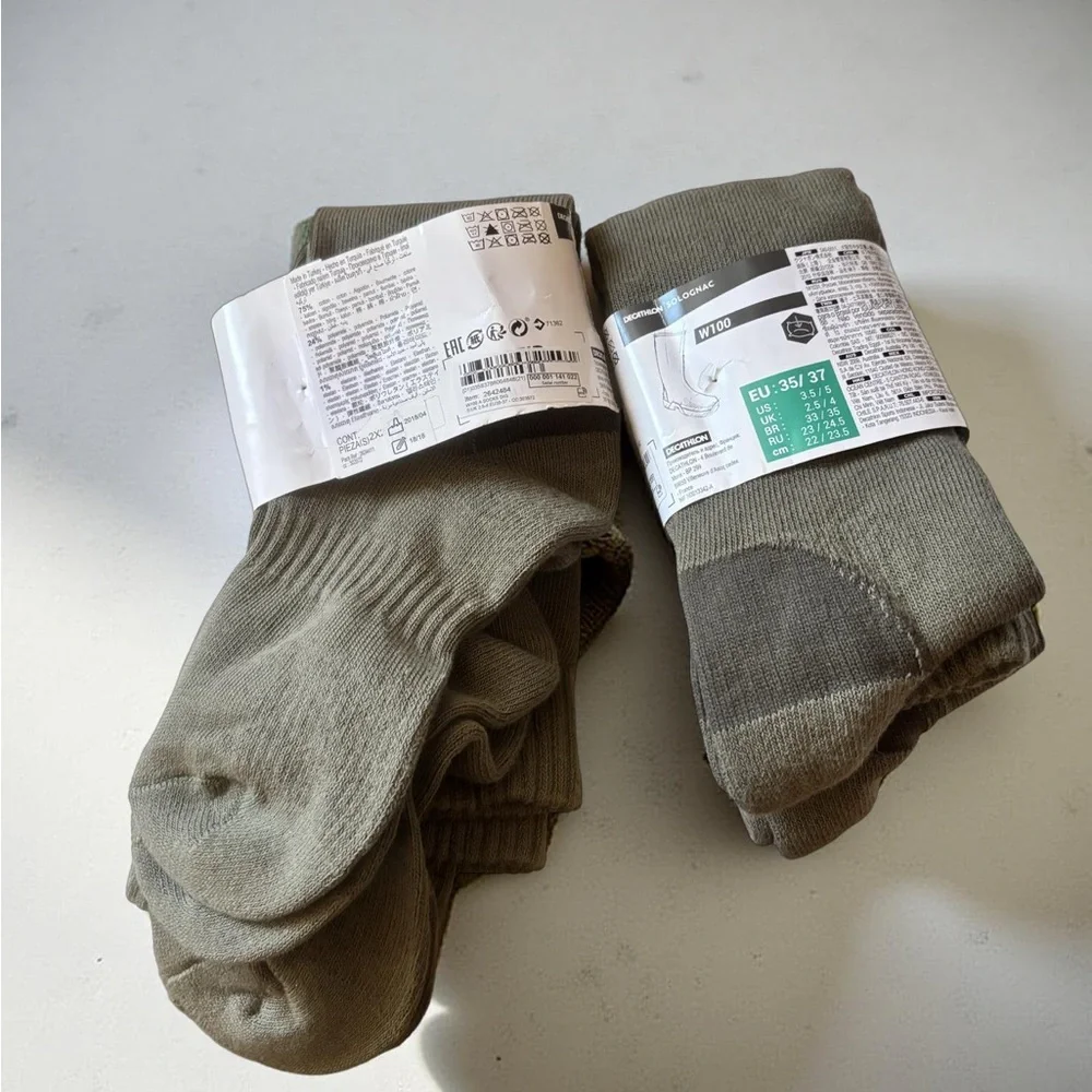 Bundle Of 4 Socks Green/Brown Boot Woman Size 5 NWOT (3 for $12 item)